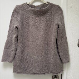 Taupe 100% Cashmere Sweater